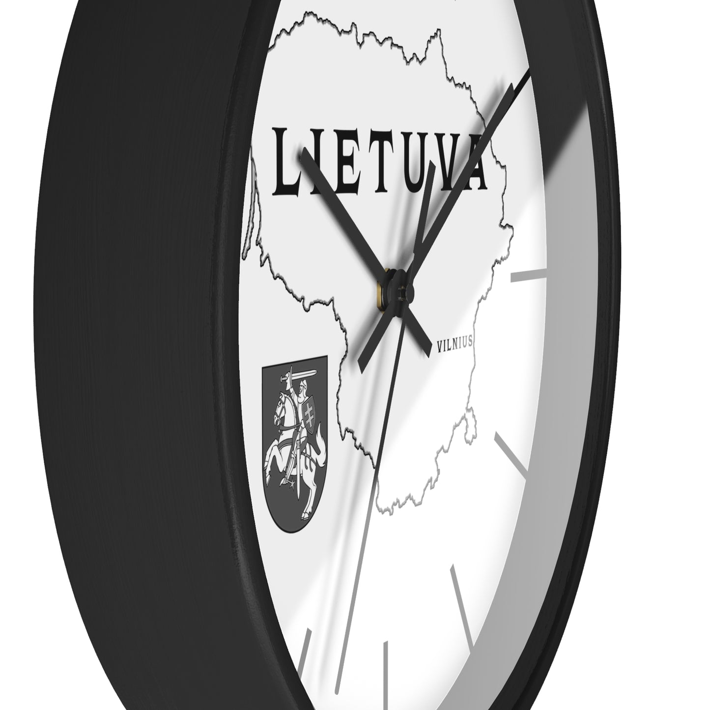 Lithuania Minimalistic Map Wall Clock - Modern Decor for Home & Office