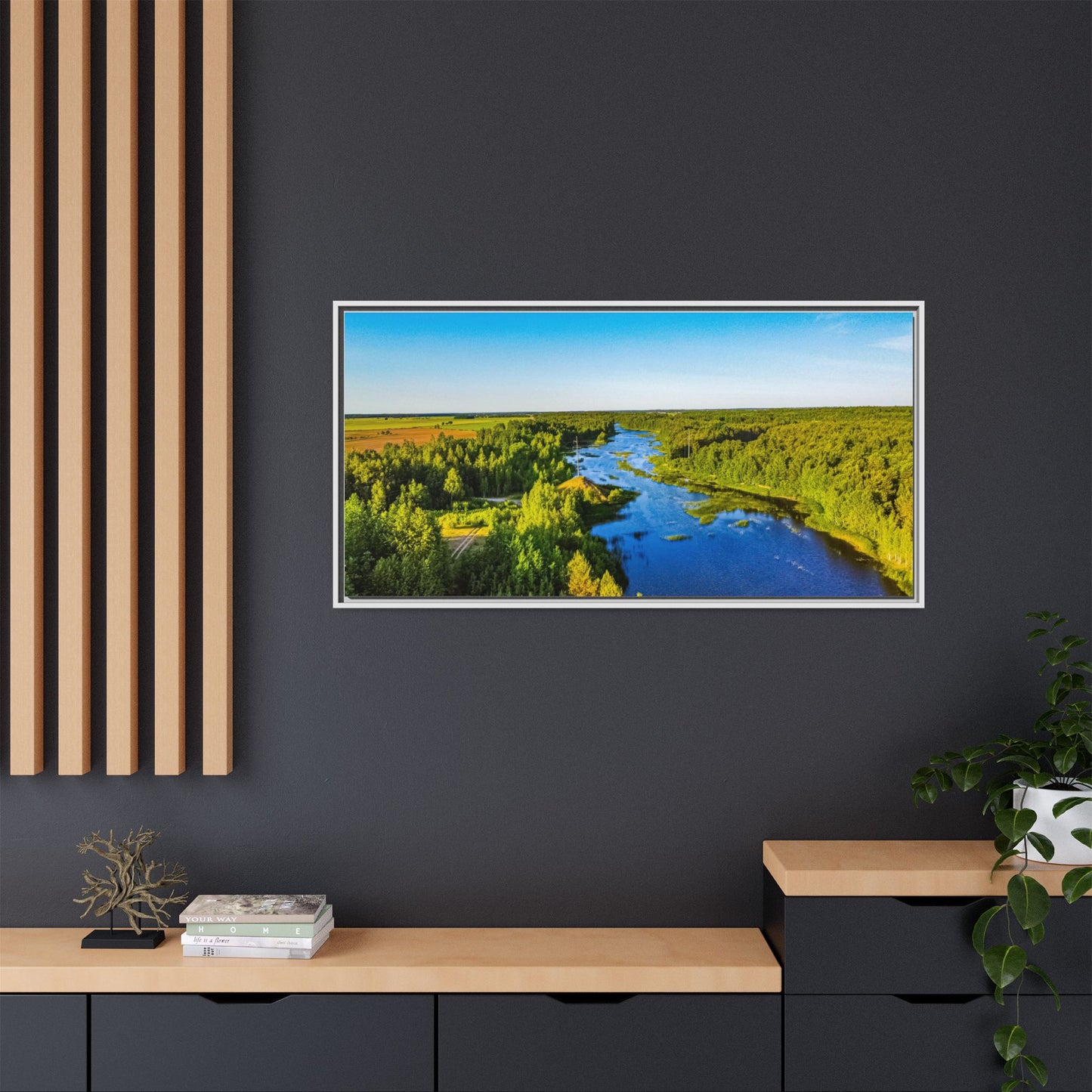 Zagares Lake Matte Canvas, Framed (Multi-color)