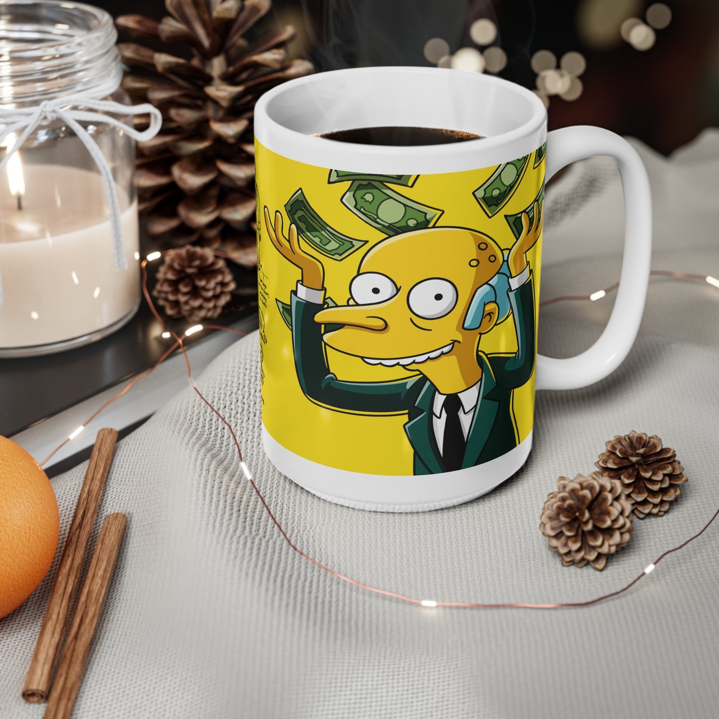 Funny Cartoon Coffee Mugs - Mr. Burns Designs, 11oz & 15oz