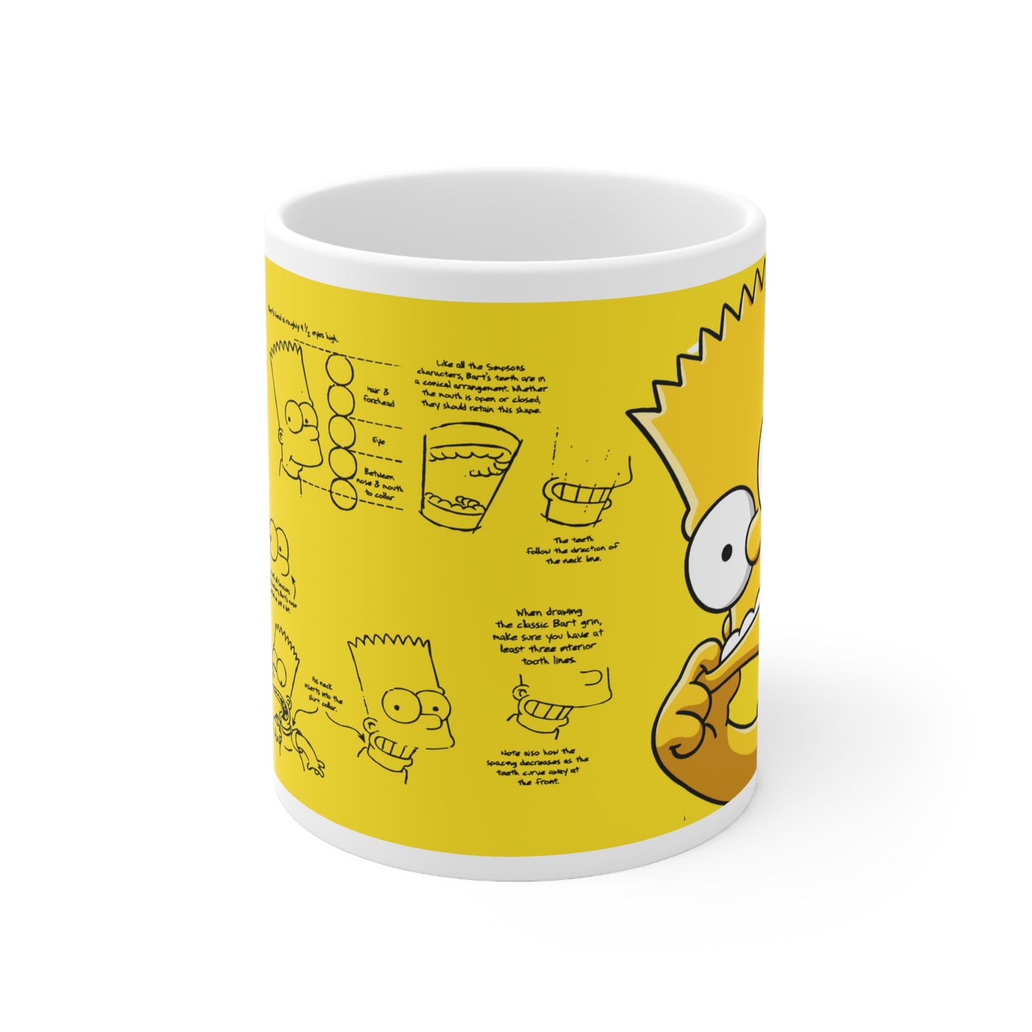 Funny Bart Ceramic Coffee Mug - 11oz & 15oz