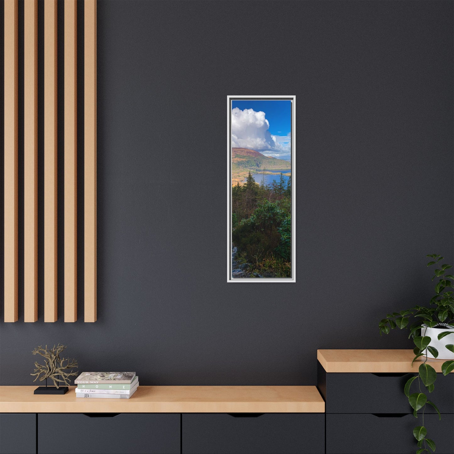 Torc Trail Stairs Matte Canvas, Framed (Multi-color)