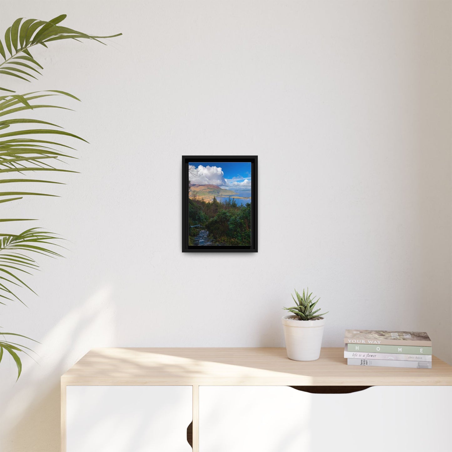 Torc Trail Stairs Matte Canvas, Framed (Multi-color)
