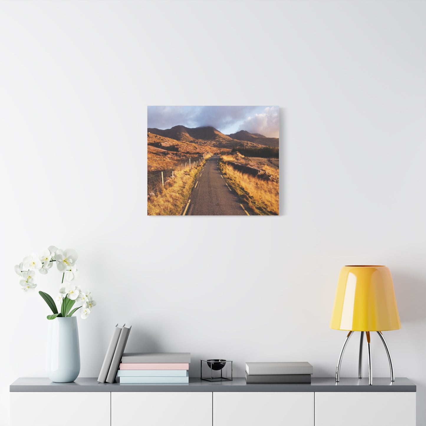 Sunset Road Matte Canvas, Stretched, 1.25"