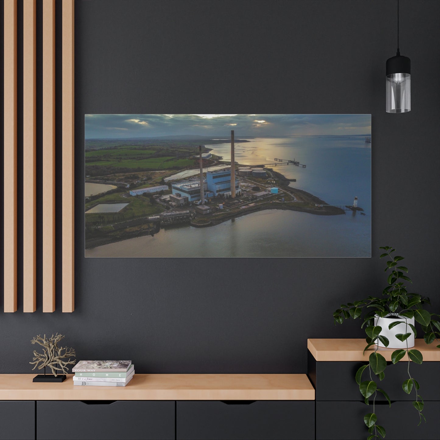 Tarbert Power Station Matte Canvas, Stretched, 1.25"