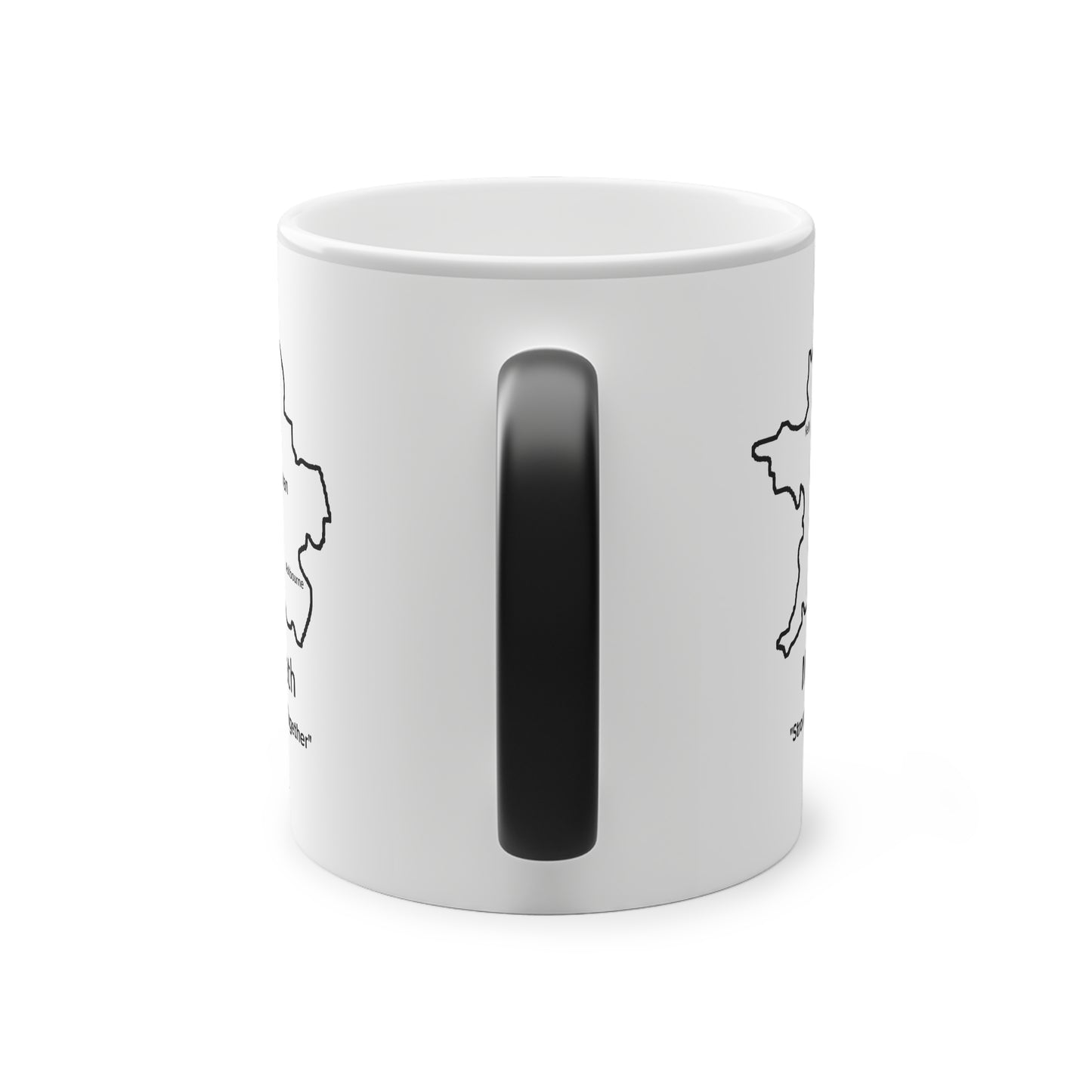 Meath Magic Mug: Color - Changing Coffee Cup with Artistic Map Design