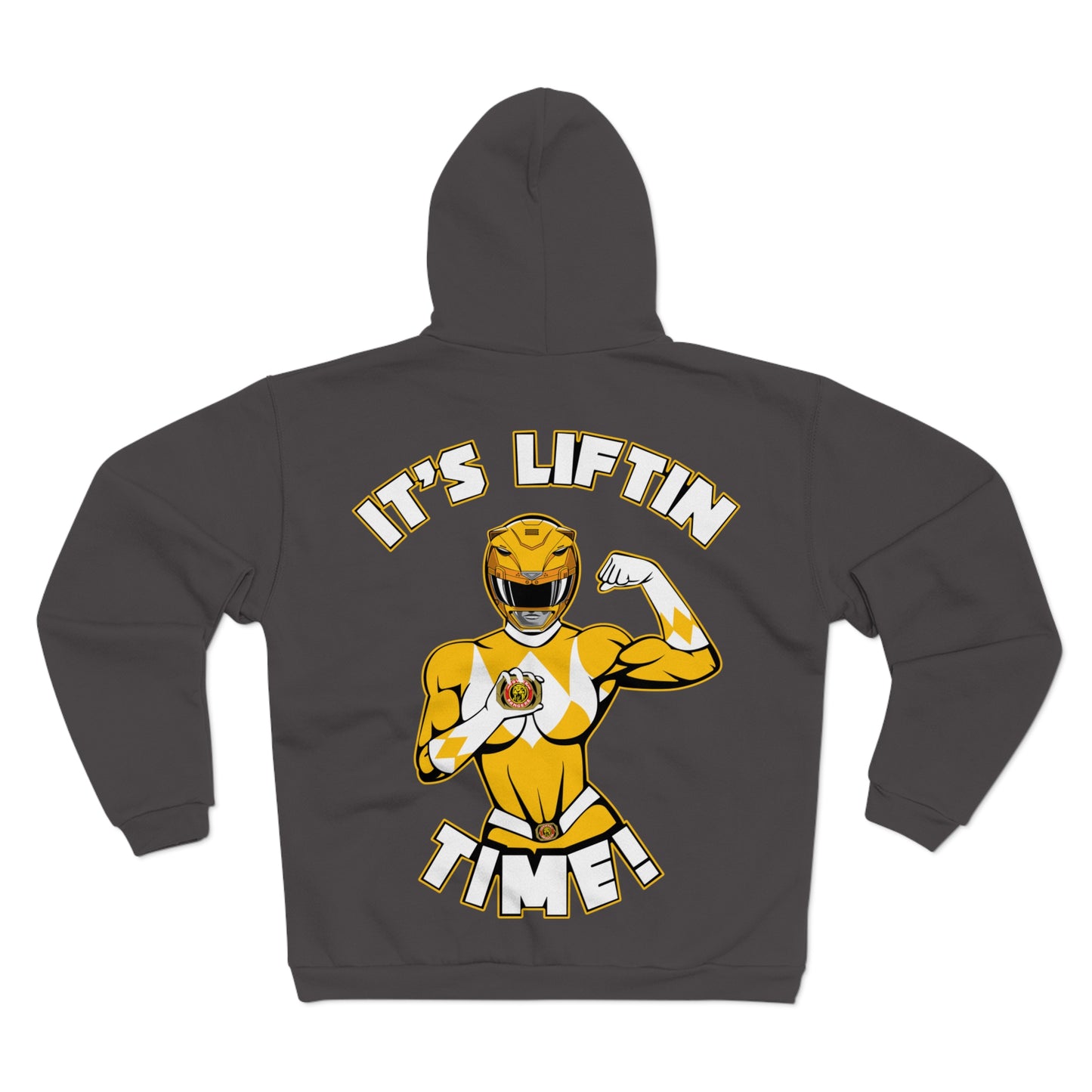 It's Liftin' Time Unisex Hooded Zip Sweatshirt - Fitness & Powerlifting Motivational Hoodie