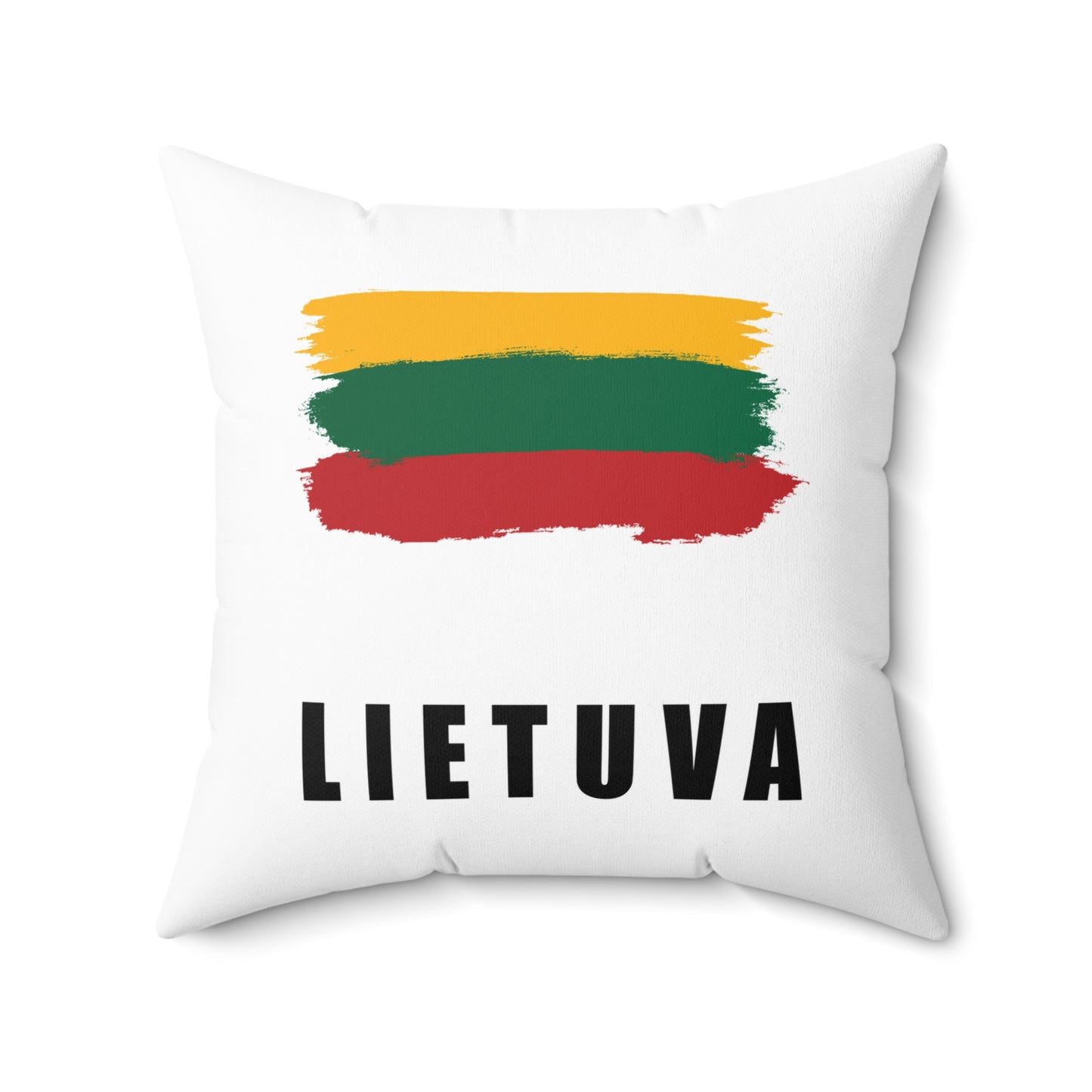 Lithuanian Flag Square Pillow - Lietuva Decorative Cushion