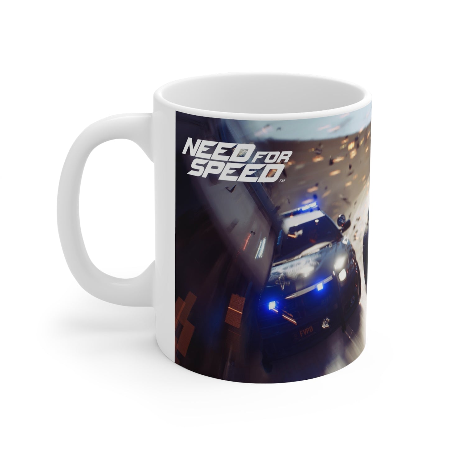 Need for Speed Ceramic Coffee Cup - 11oz & 15oz Racing Mug for Car Enthusiasts