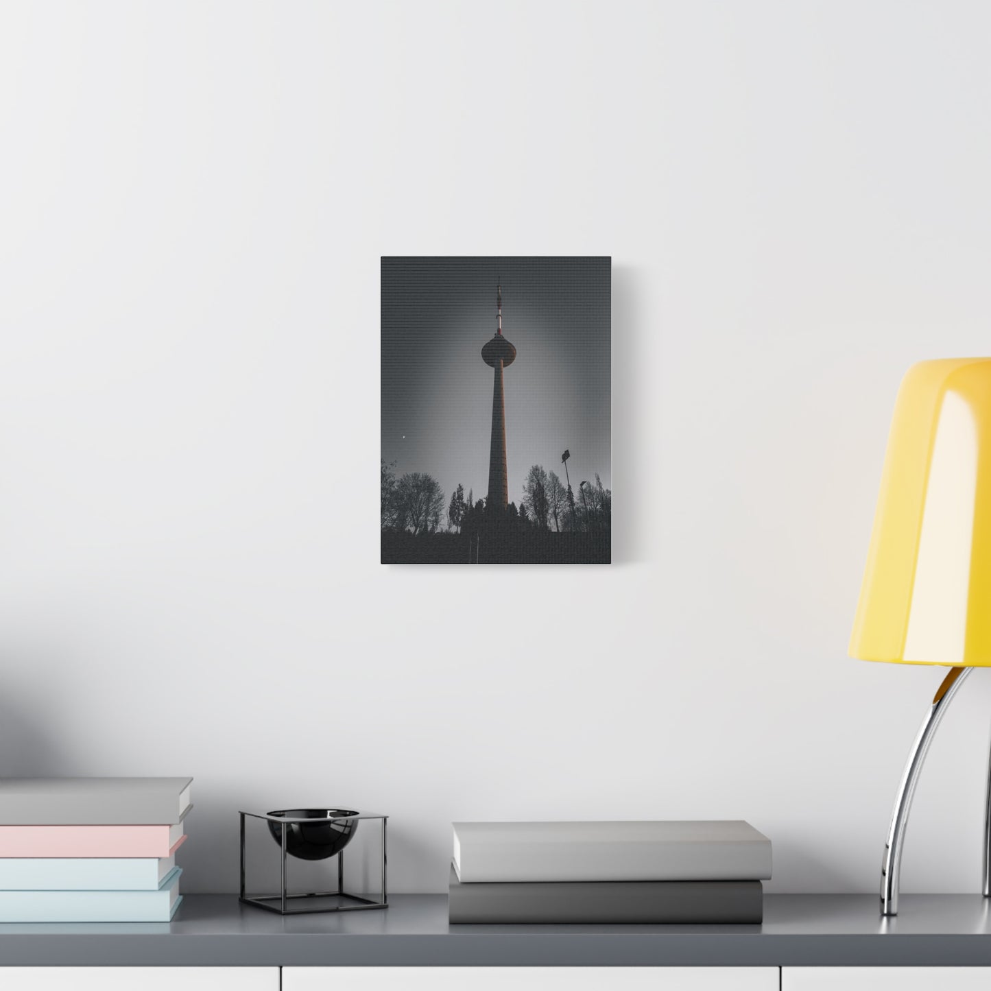 Vilnius TV Tower Matte Canvas, Stretched, 1.25"