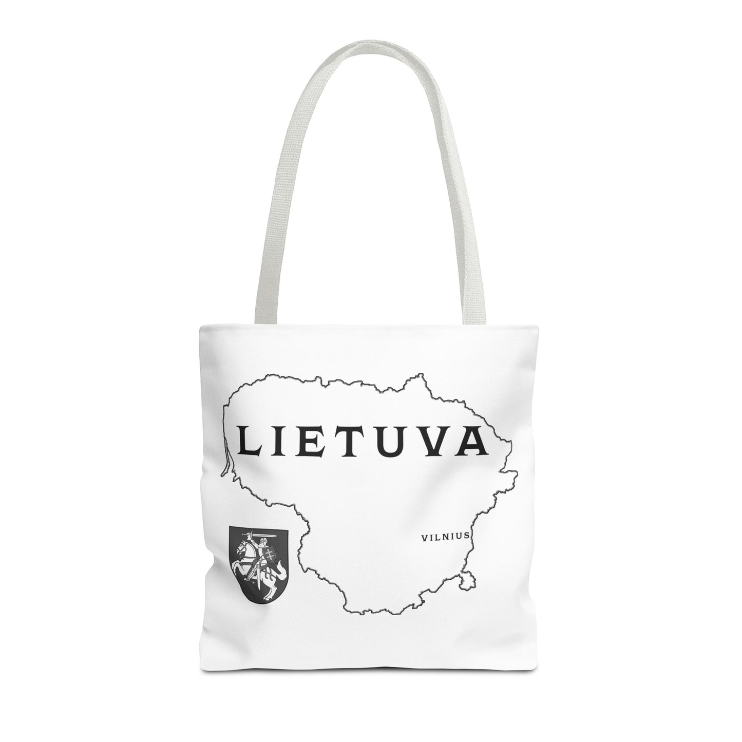 Lietuva Map Tote Bag - Stylish Travel Bag for Lithuanian Pride