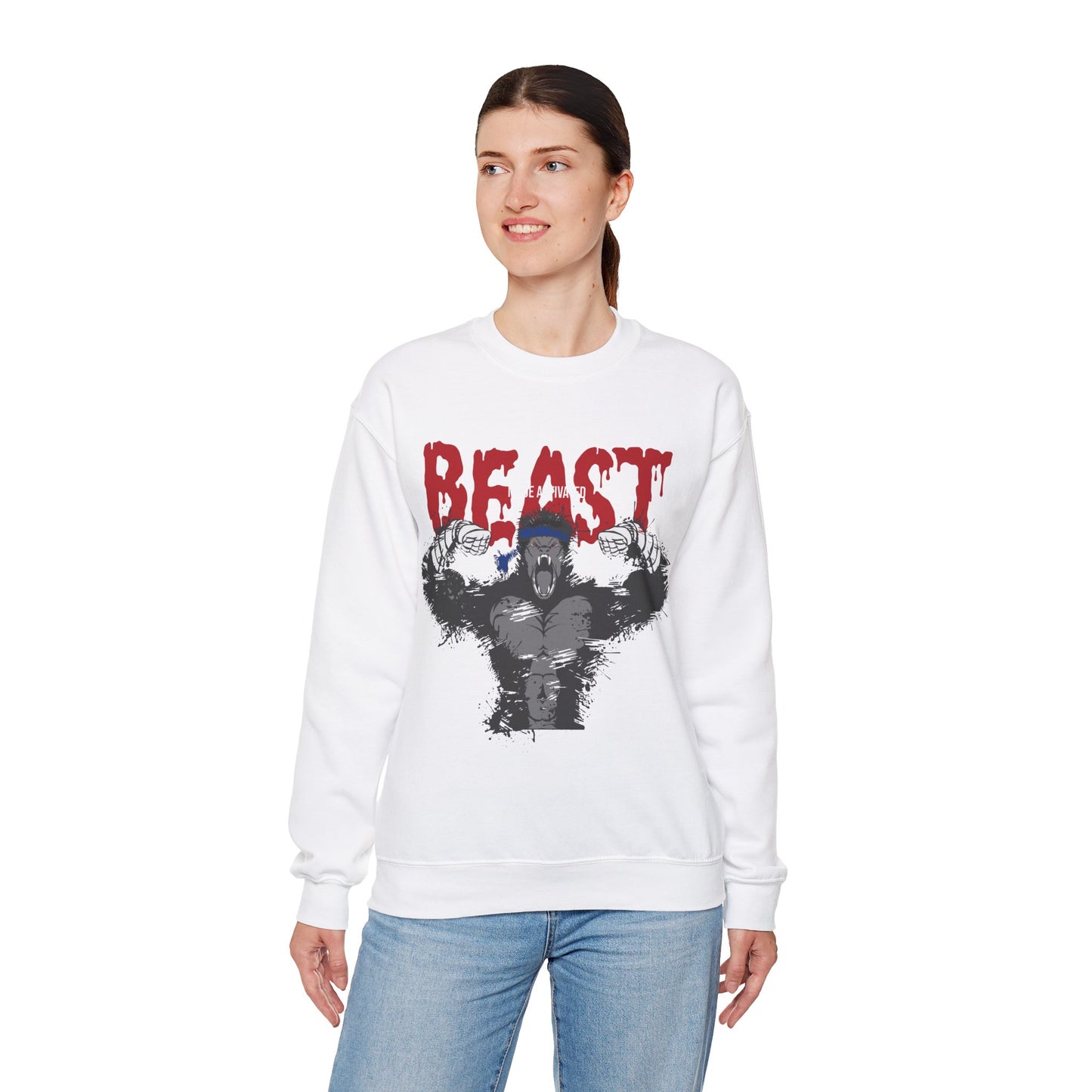 Beast Mode Activated Unisex Heavy Blend™ Crewneck Sweatshirt - Perfect for Crossfit Enthusiasts