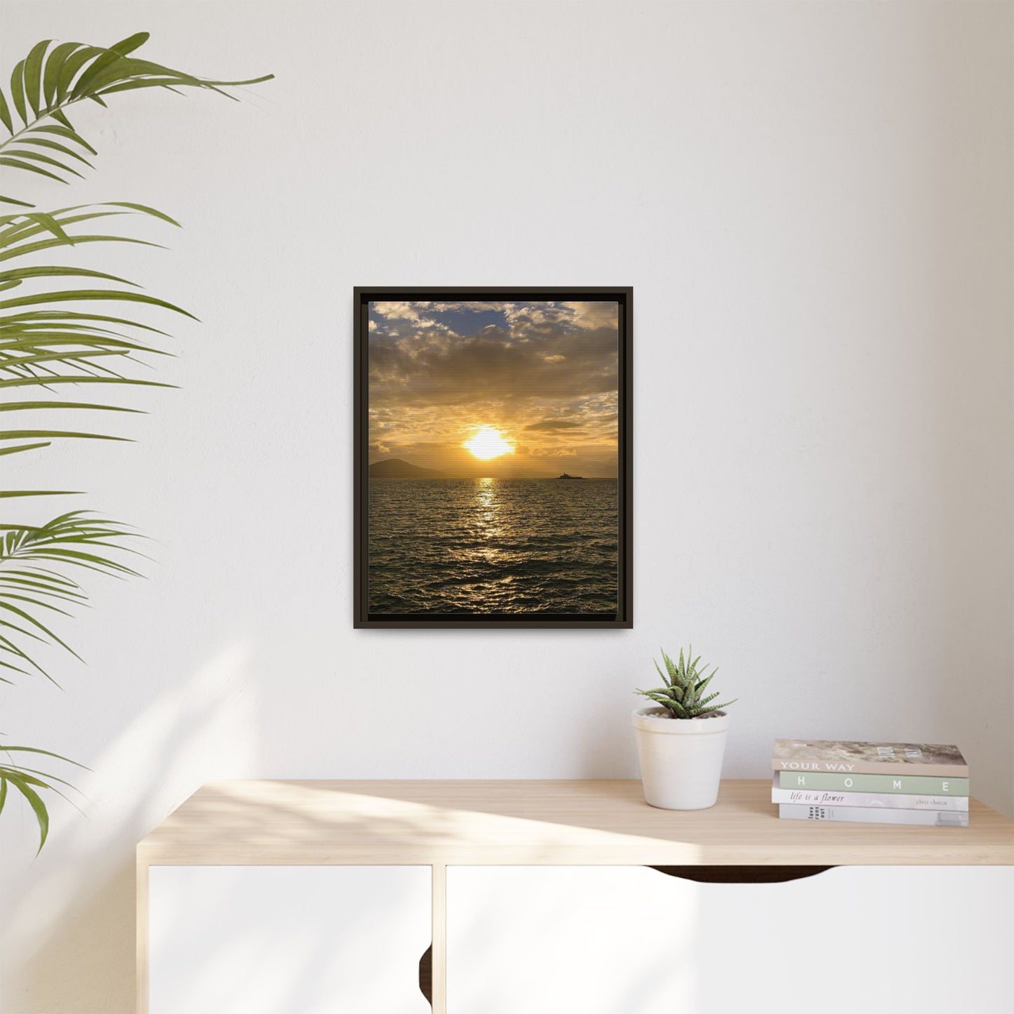 Sunset in Fenit Matte Canvas, Framed (Multi-color)
