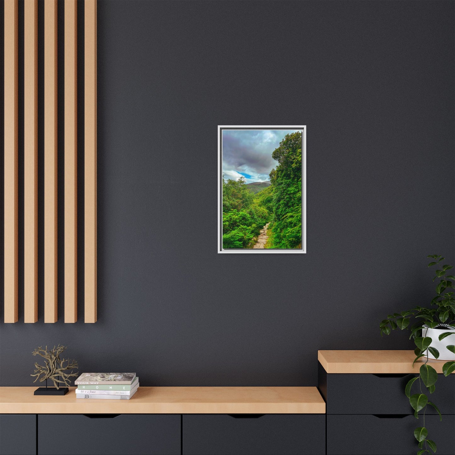 Torc Trail Matte Canvas, Framed (Multi-color)
