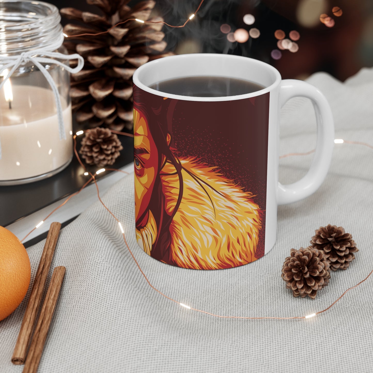 Fierce Portrait Ceramic Coffee Mug - 11oz & 15oz Options