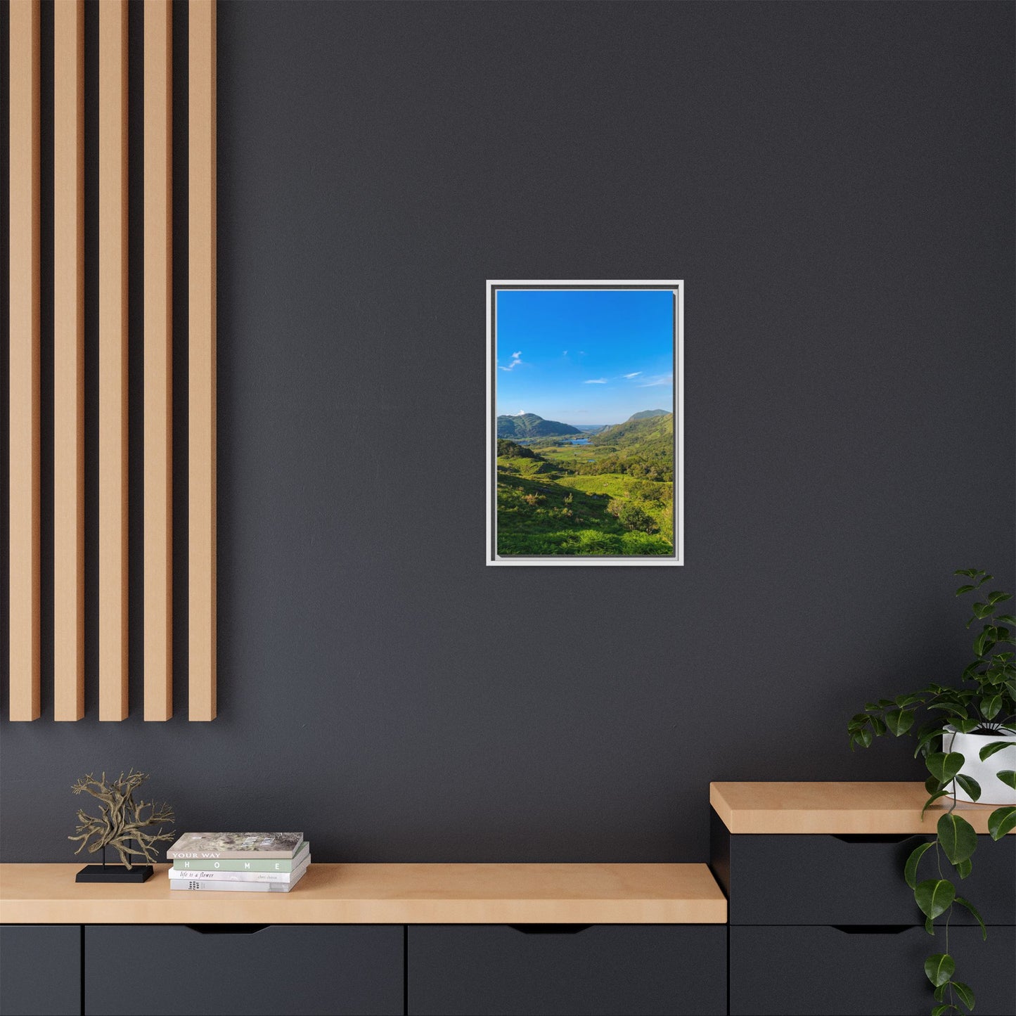 Beautiful Ladies View Matte Canvas, Framed (Multi-color)