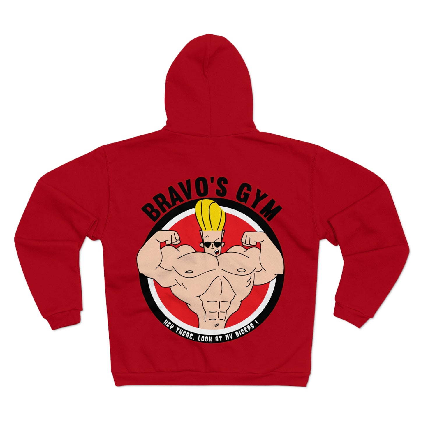 Bravo's Gym Design - Unisex Hooded Zip Sweatshirt