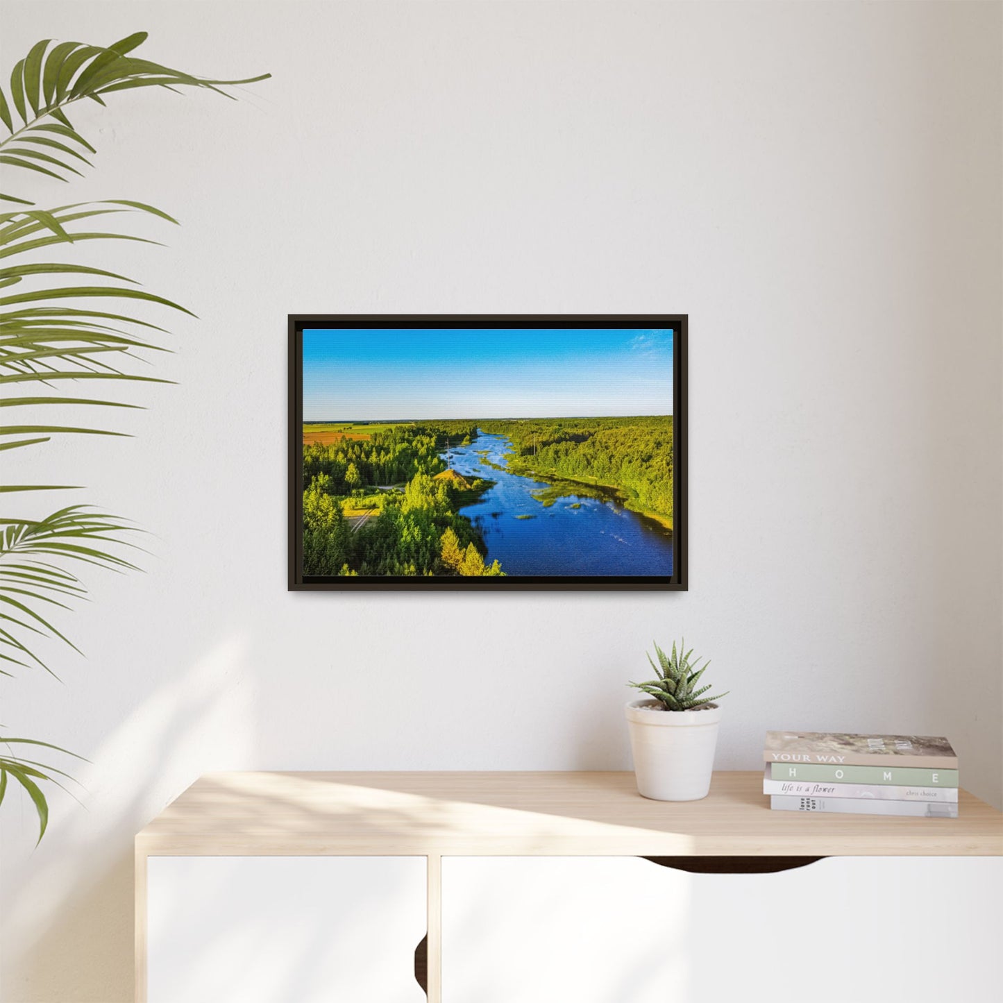 Zagares Lake Matte Canvas, Framed (Multi-color)