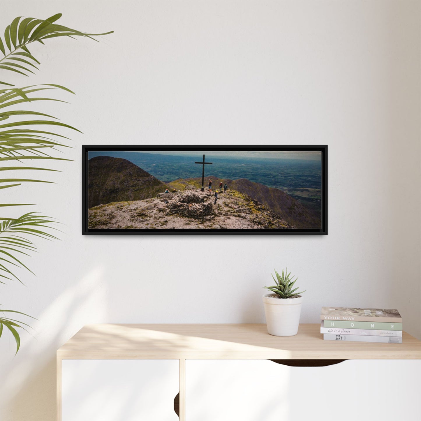 Carrauntoohil Summit Matte Canvas, Framed (Multi-color)