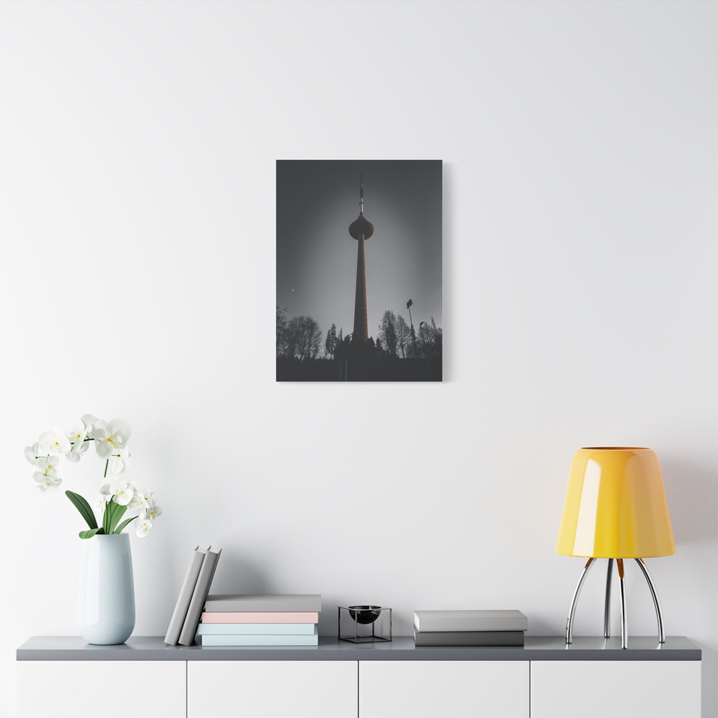 Vilnius TV Tower Matte Canvas, Stretched, 1.25"