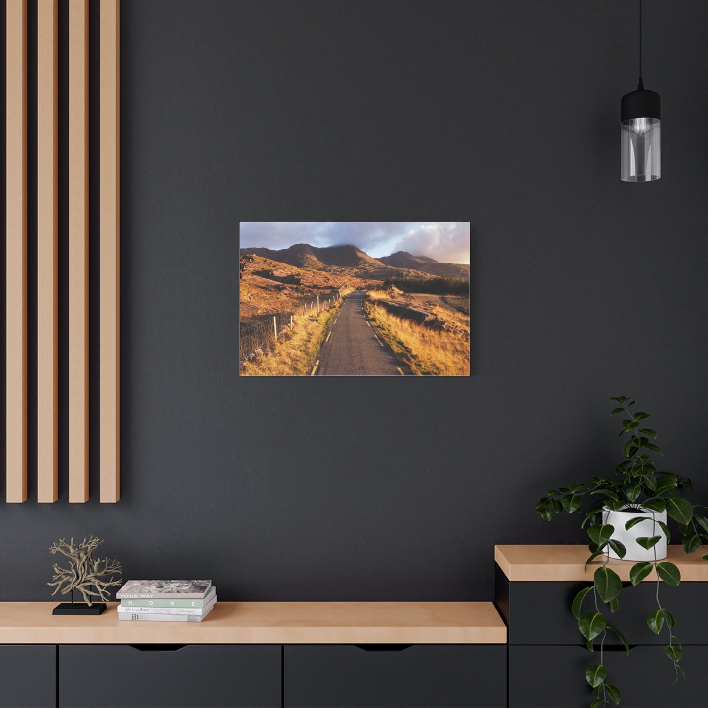 Sunset Road Matte Canvas, Stretched, 1.25"