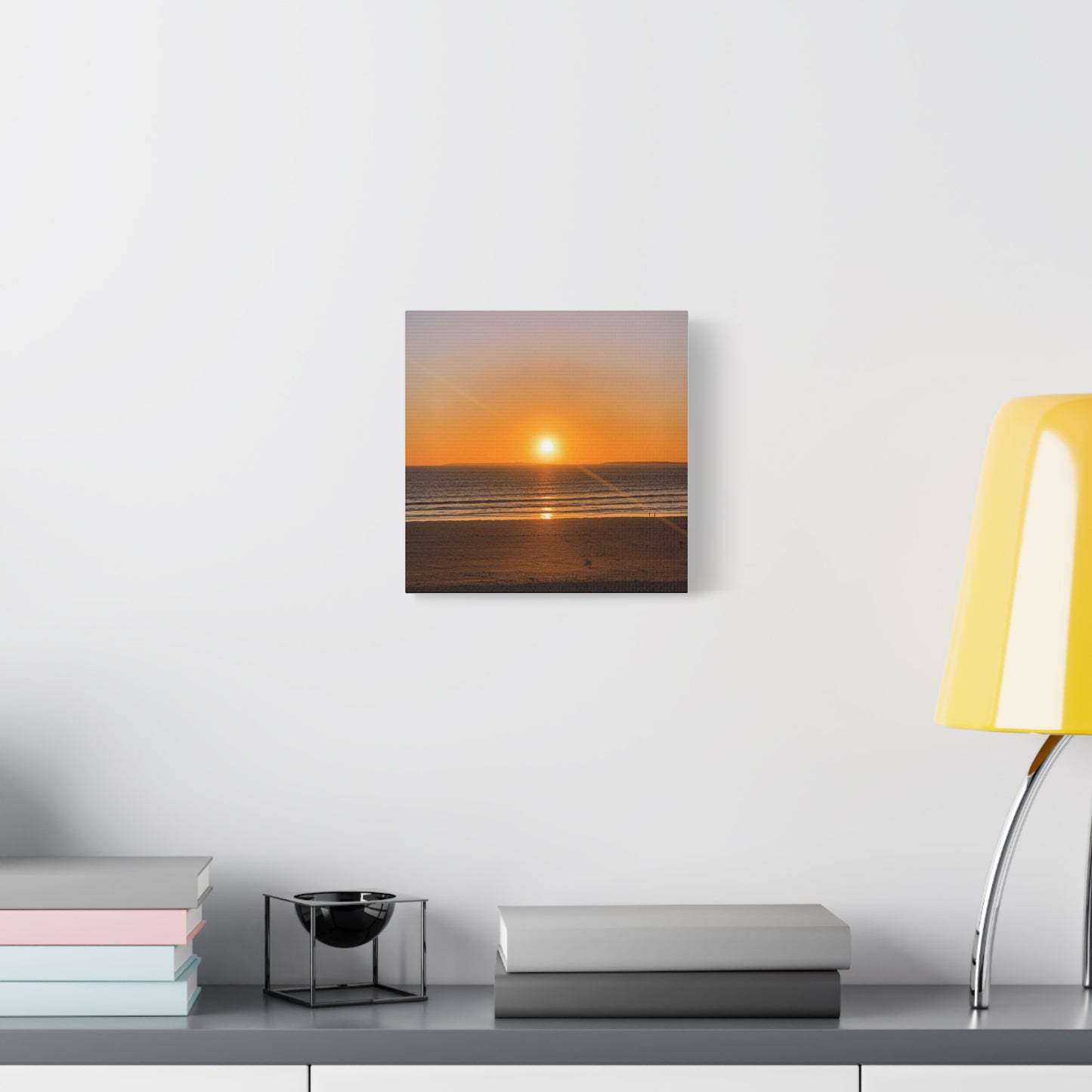 Sunset in ocean Matte Canvas, Stretched, 1.25"
