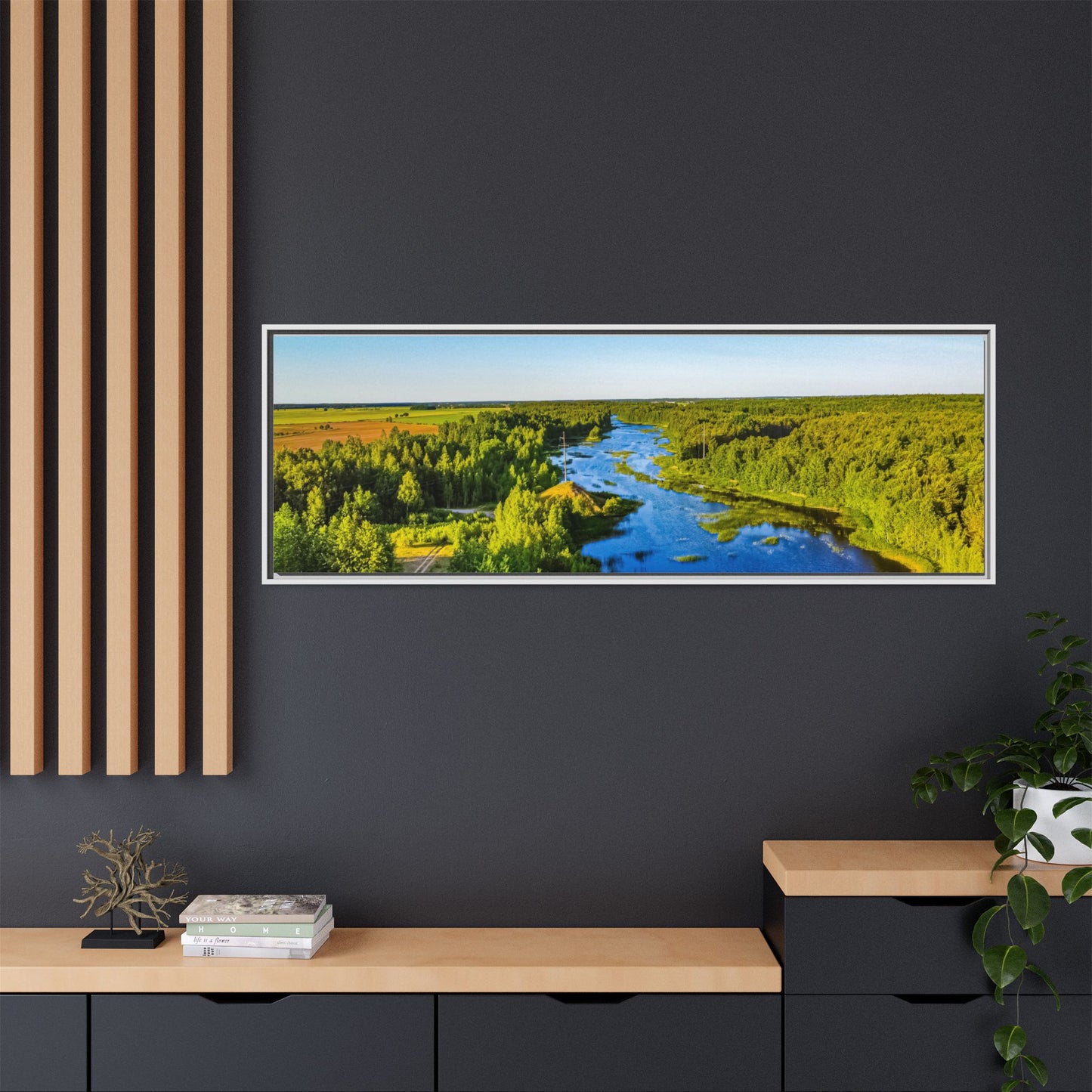 Zagares Lake Matte Canvas, Framed (Multi-color)