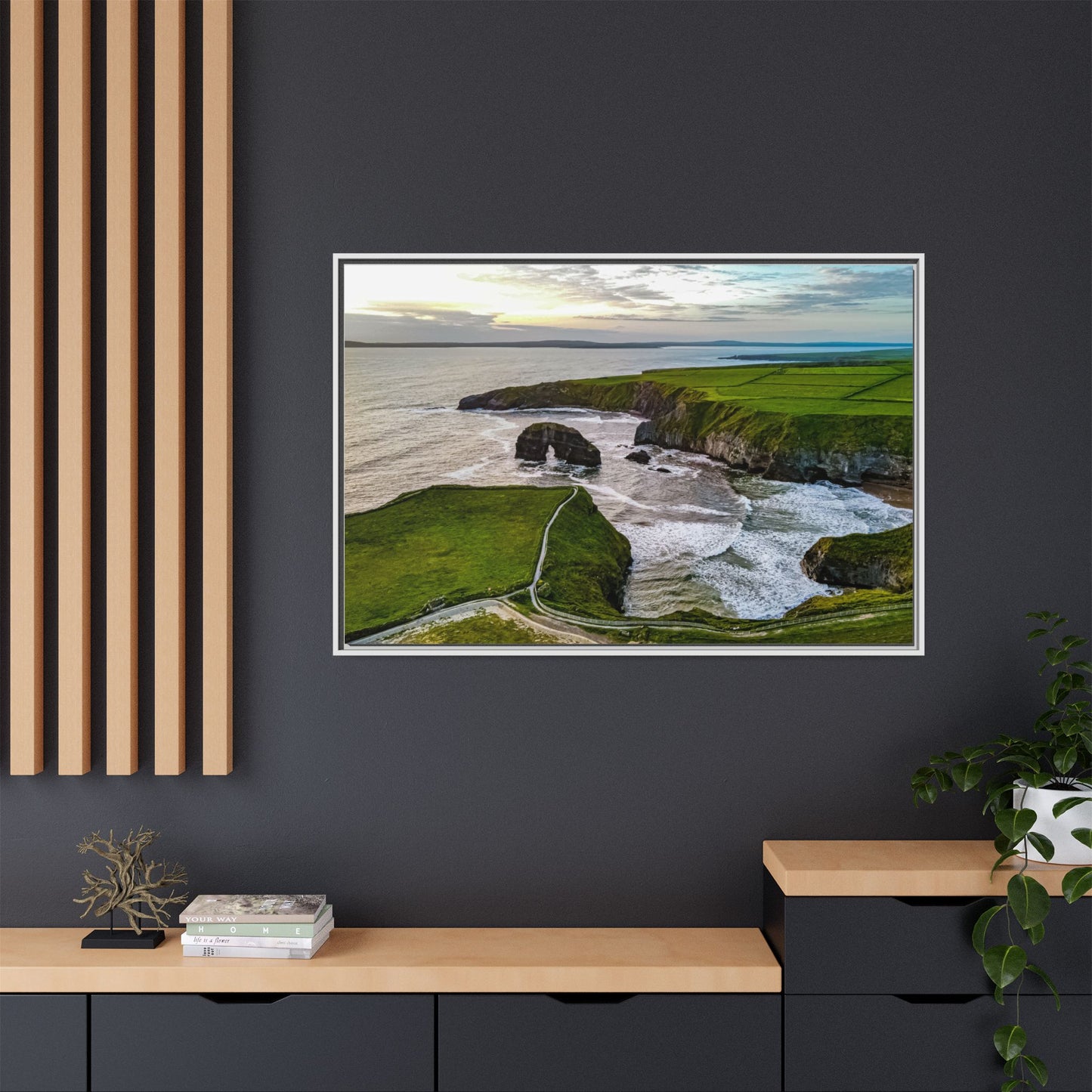 Virgin Rock Matte Canvas, Framed (Multi-color)