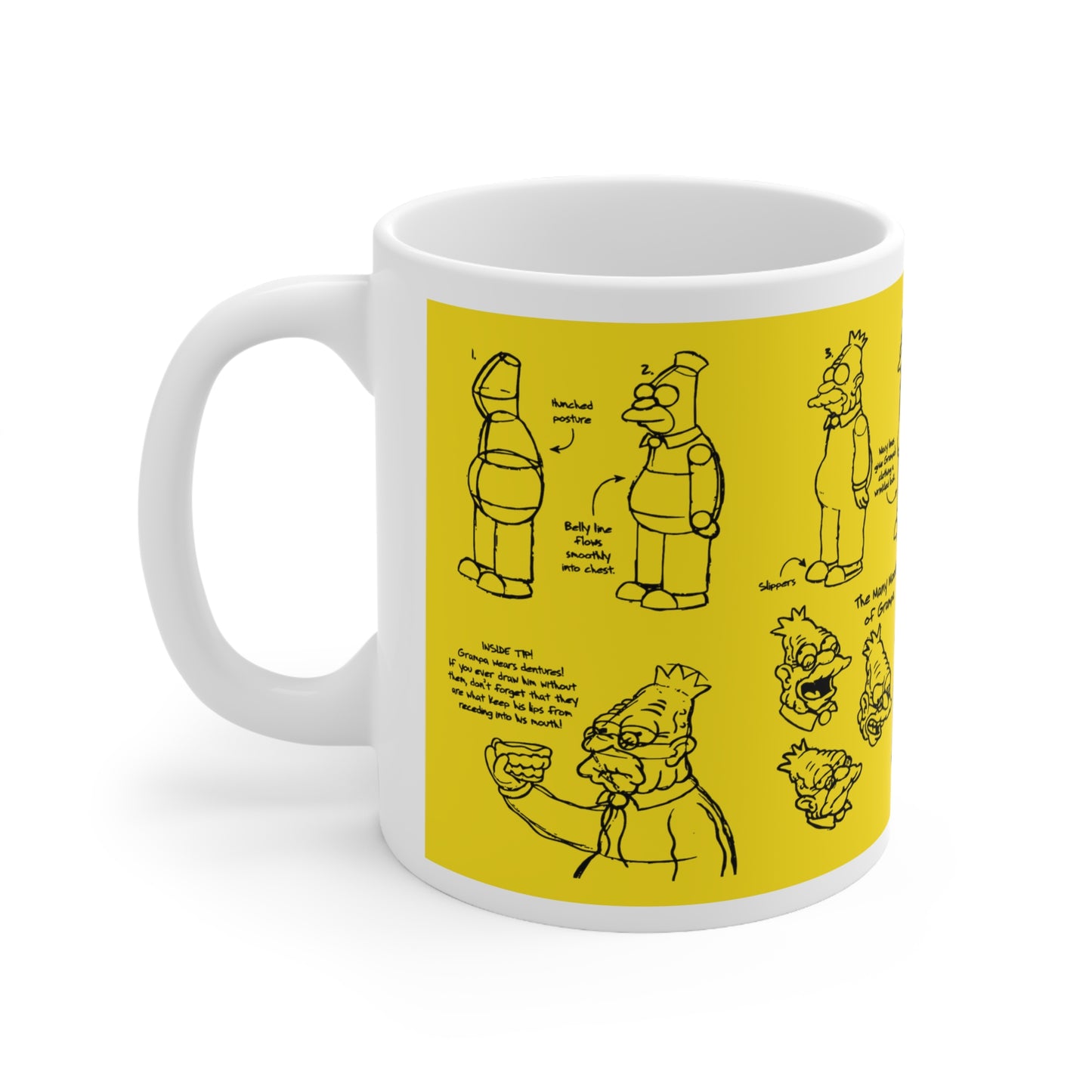 Funny Grandpa Moods Ceramic Coffee Mug - 11oz & 15oz Types