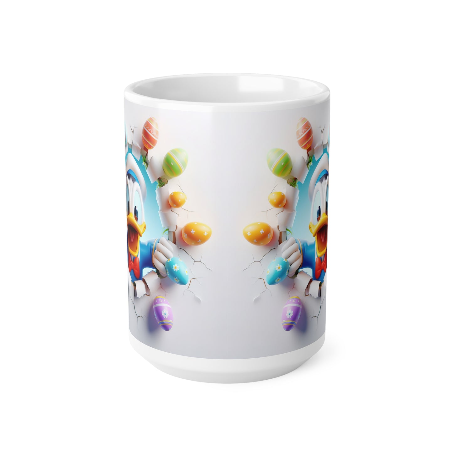 Whimsical Easter Ceramic Coffee Cups – 11oz & 15oz with Playful Duck Design