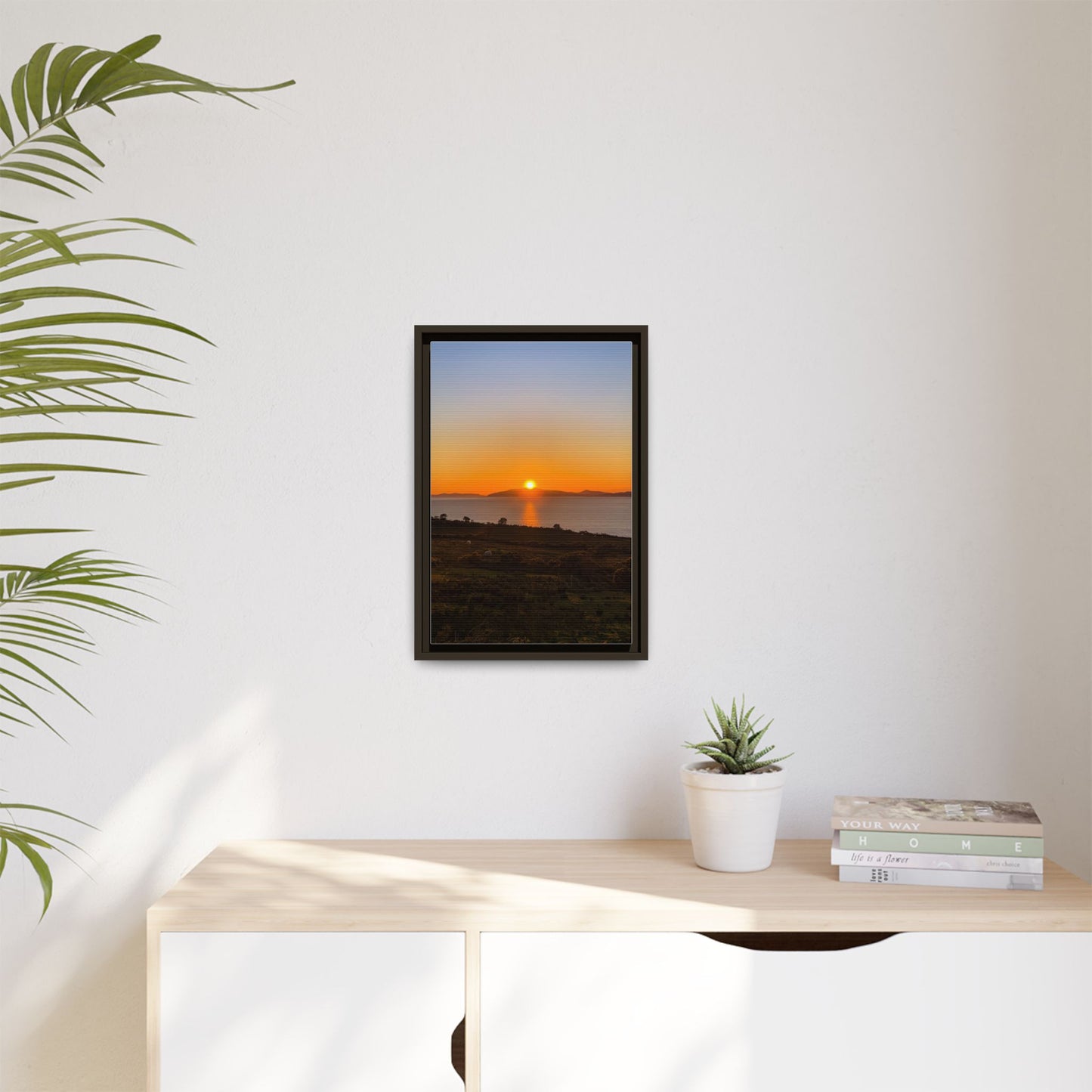 Sunset Ring Of Kerry Matte Canvas, Framed (Multi-color)