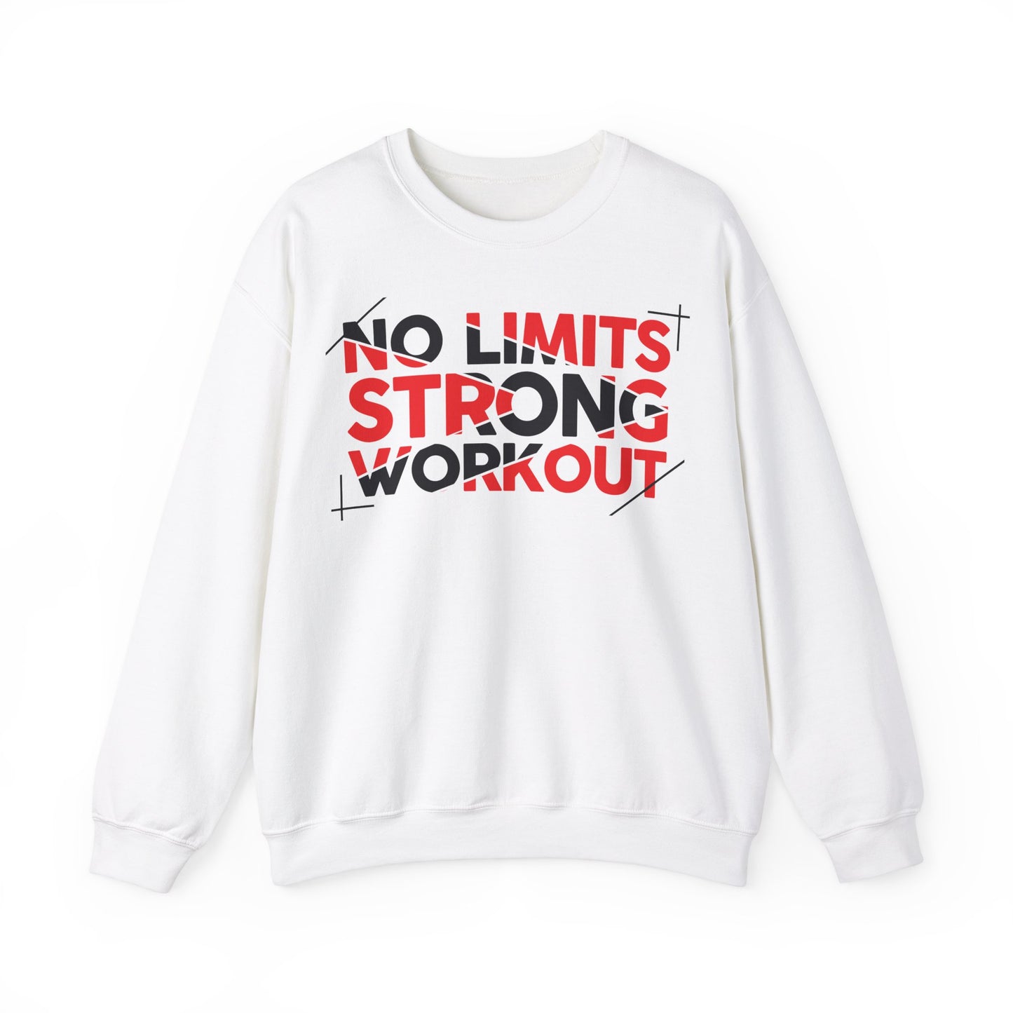 No Limits Strong Workout Unisex Crewneck Sweatshirt