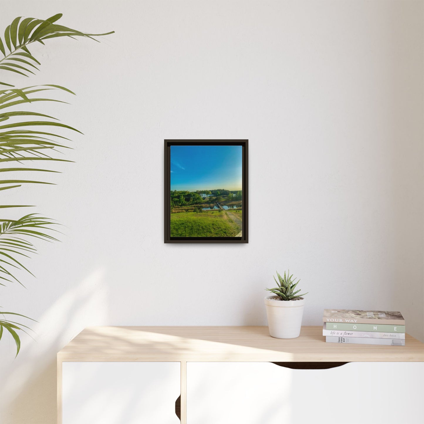Zageres Lake Matte Canvas, Framed (Multi-color)