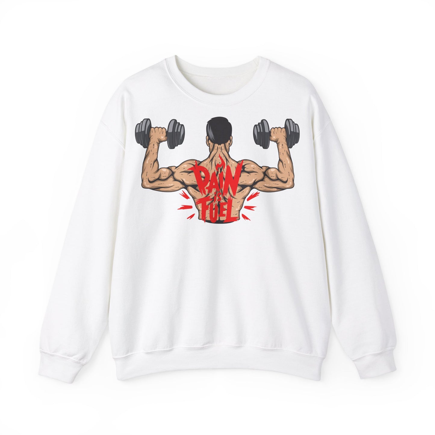 Pain Fuled of Passion Unisex Heavy Blend™ Crewneck Sweatshirt - Motivational Gym Wear