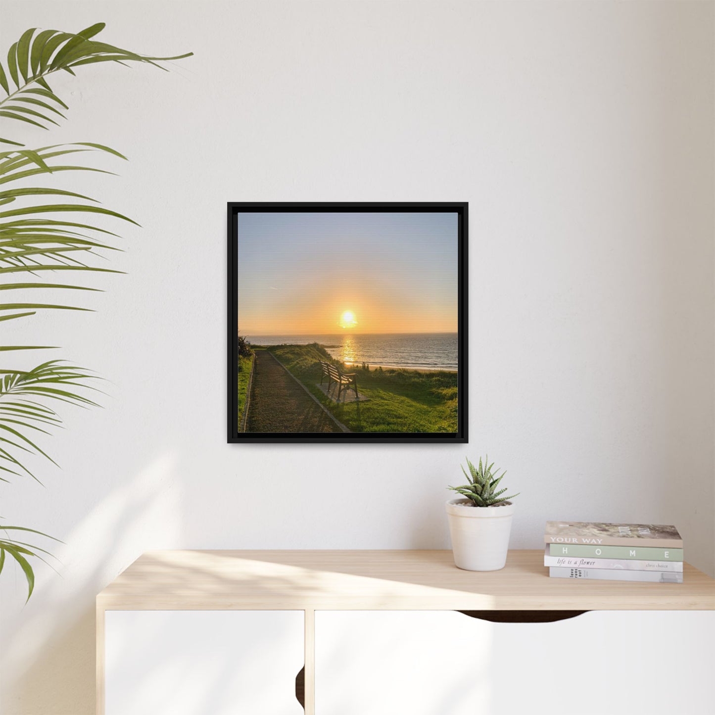 Sunset in Ballybunion 2 Matte Canvas, Framed (Multi-color)