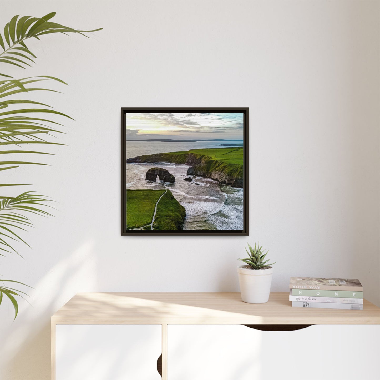 Virgin Rock Matte Canvas, Framed (Multi-color)