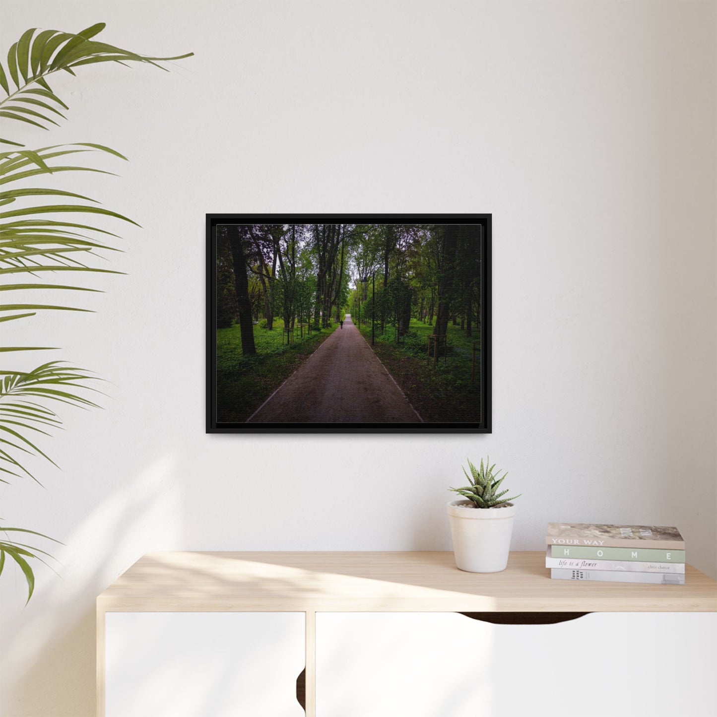 Zagares Park Matte Canvas, Framed (Multi-color)