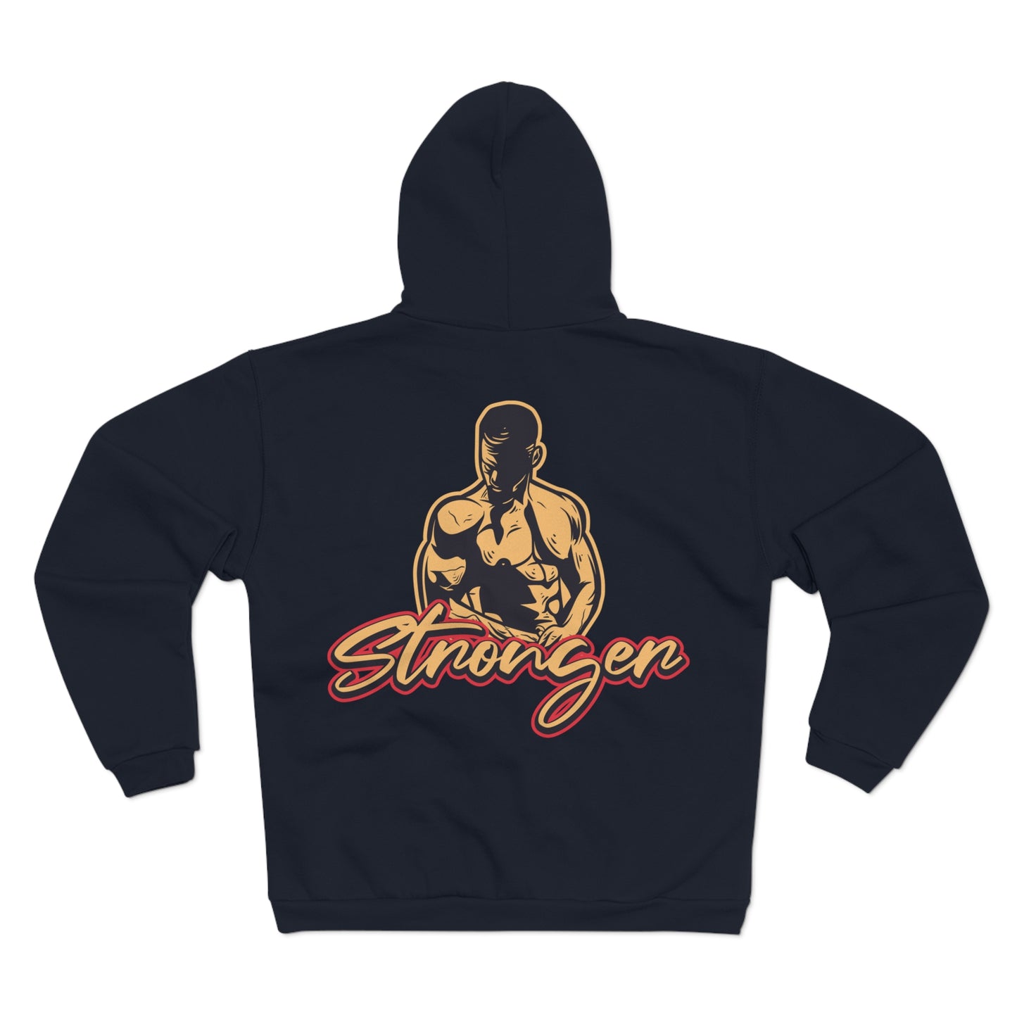 Strongman Unisex Hooded Zip Sweatshirt - Empower Your Workouts