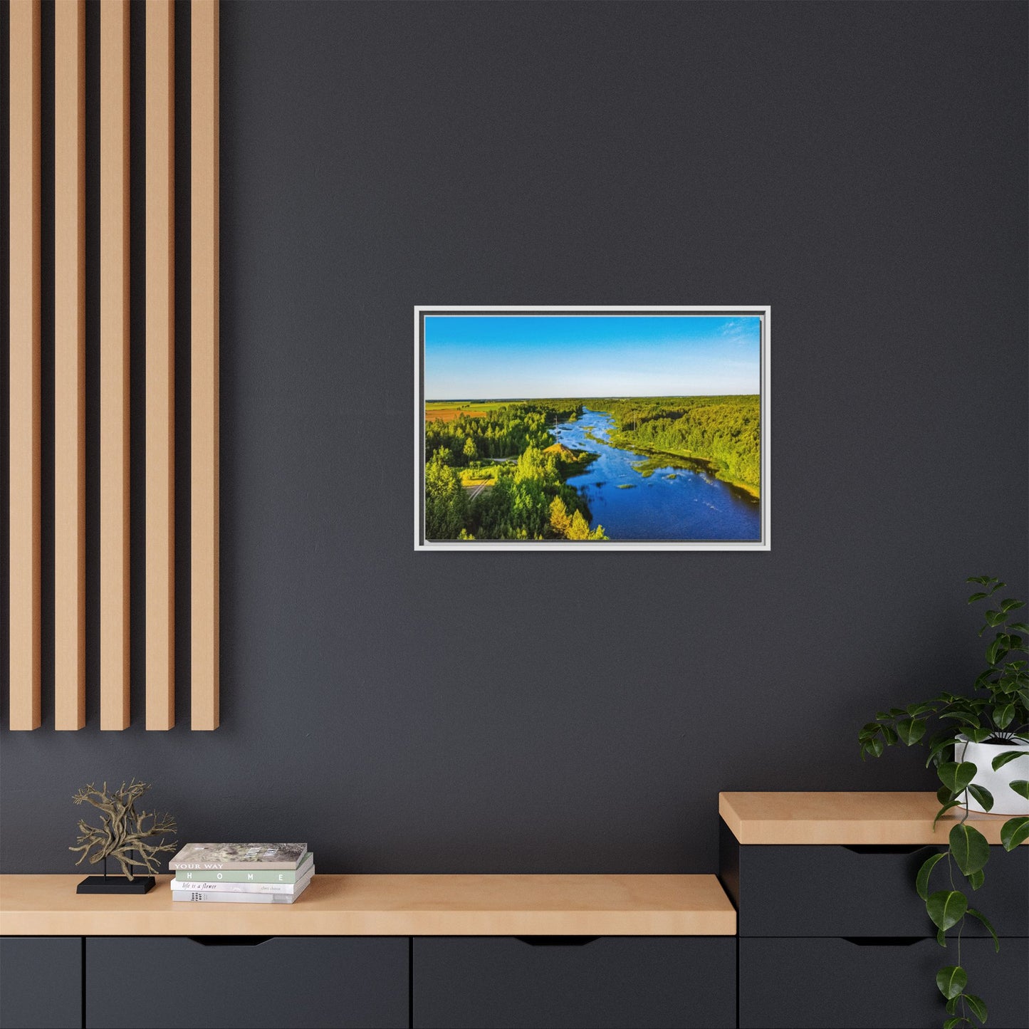 Zagares Lake Matte Canvas, Framed (Multi-color)