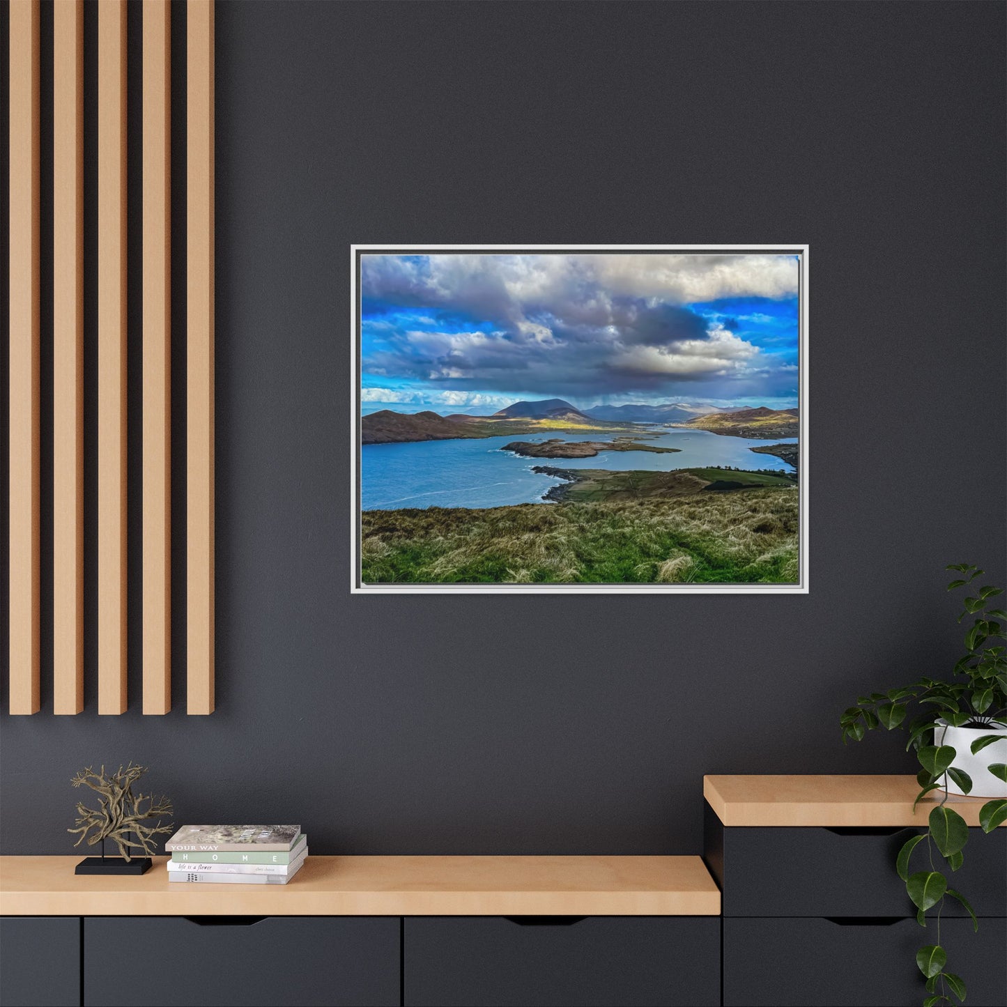 Unknown Mountain Matte Canvas, Framed (Multi-color)