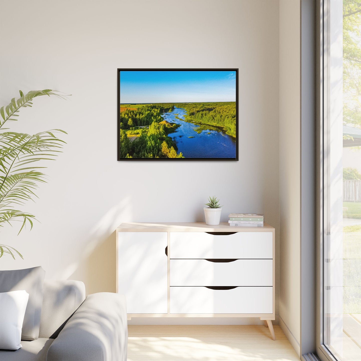 Zagares Lake Matte Canvas, Framed (Multi-color)