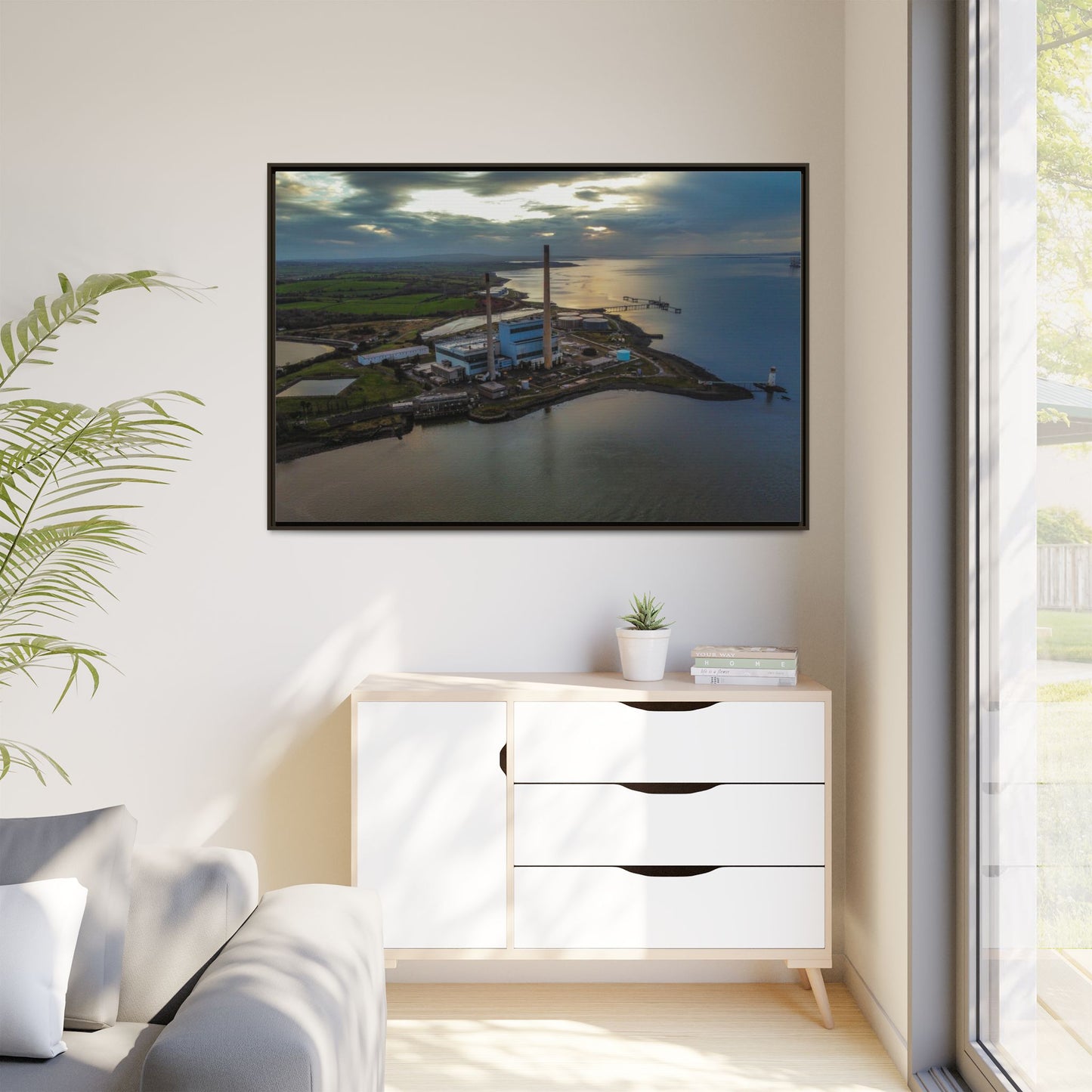 Target Power Station Matte Canvas, Framed (Multi-color)