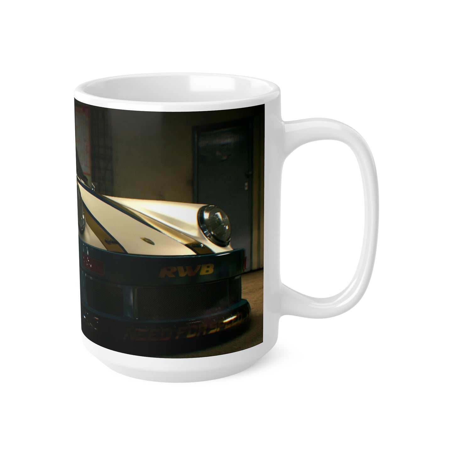 Racing-Themed Ceramic Coffee Cups – 11oz & 15oz – Perfect for Car Enthusiasts, Gamers, and Gift Giving