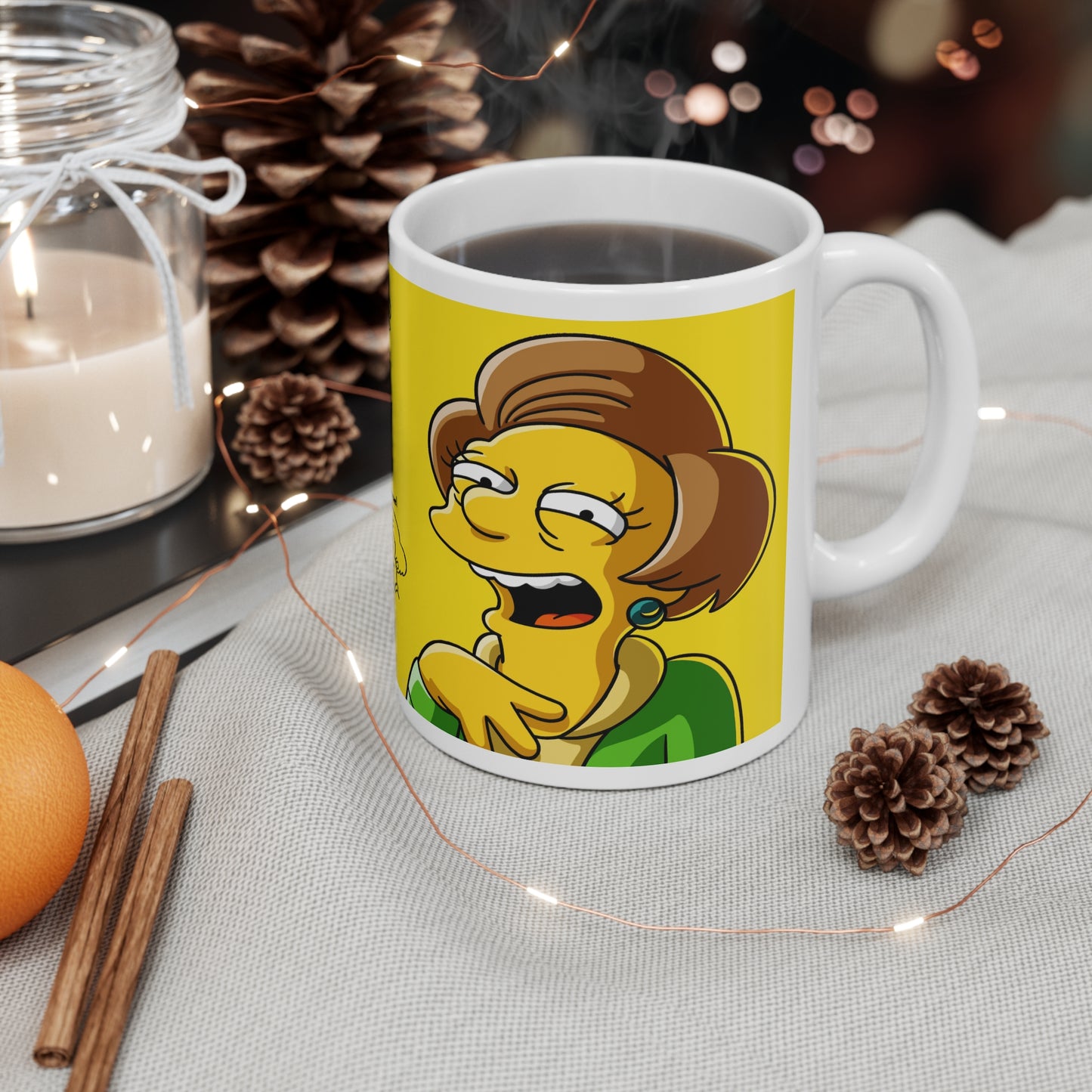 Mrs. Krabappel Moods Ceramic Coffee Cup - Fun 11oz & 15oz Mugs for Teachers and Fans