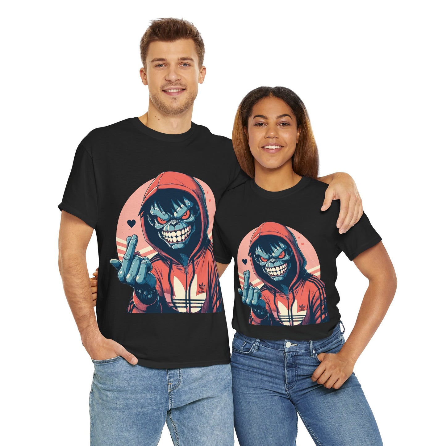 Edgy Graphic Tee for Casual Wear - Unisex Heavy Cotton Tee
