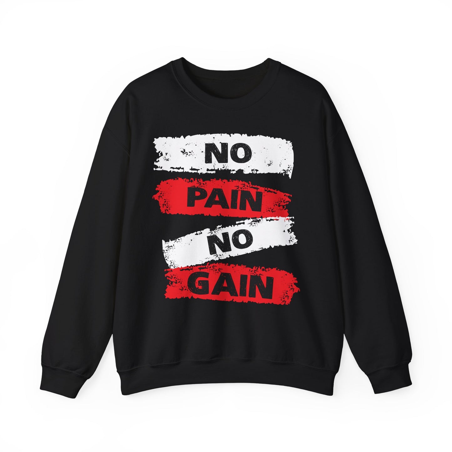 No Pain No Gain Crewneck Sweatshirt for Fitness Enthusiasts
