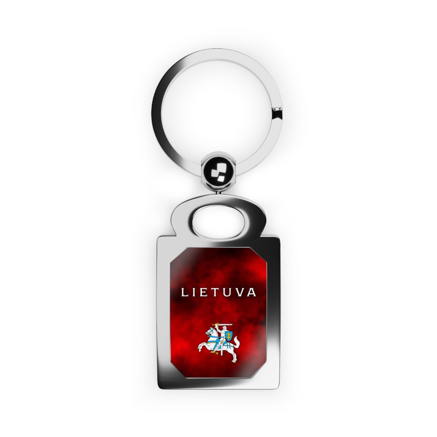 Personalized Lithuania Photo Keyring - Customizable Rectangle Keychain Gift