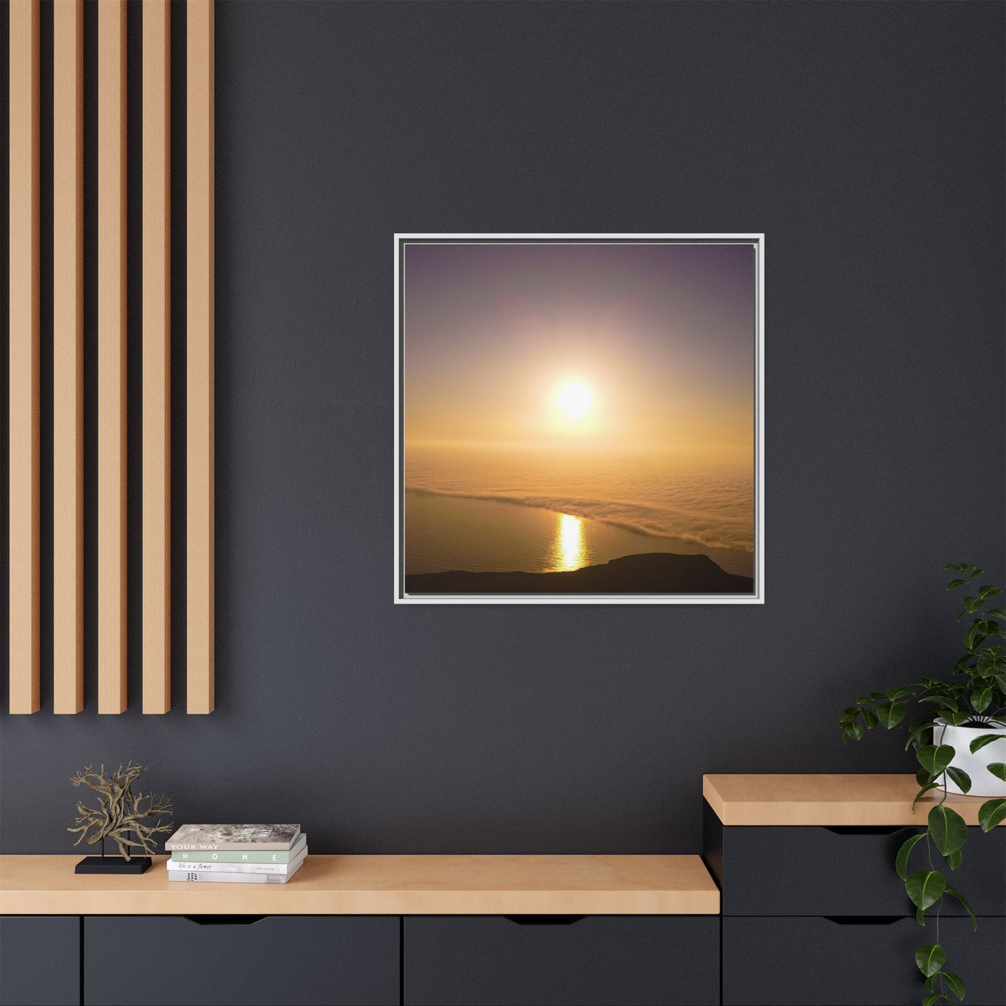 Sunset on Mount Brandon Matte Canvas, Framed (Multi-color)