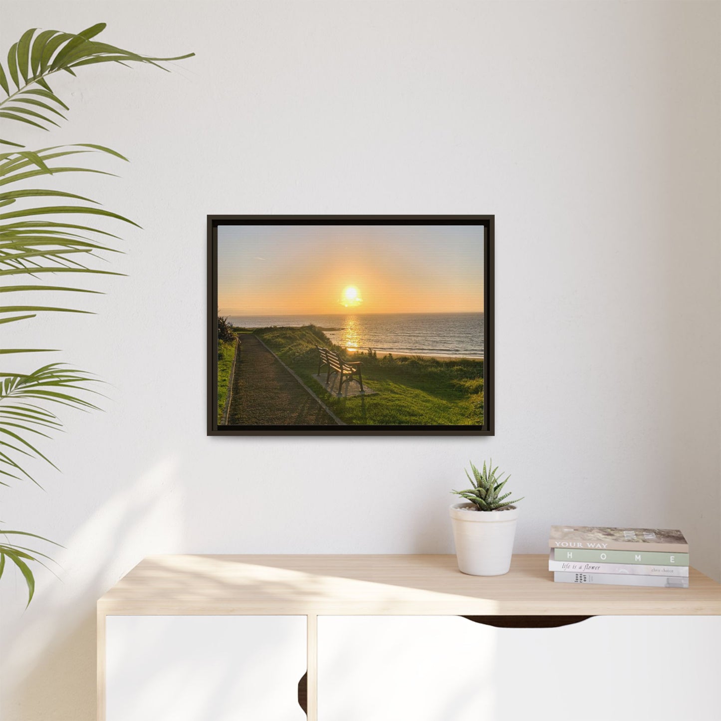 Sunset in Ballybunion 2 Matte Canvas, Framed (Multi-color)