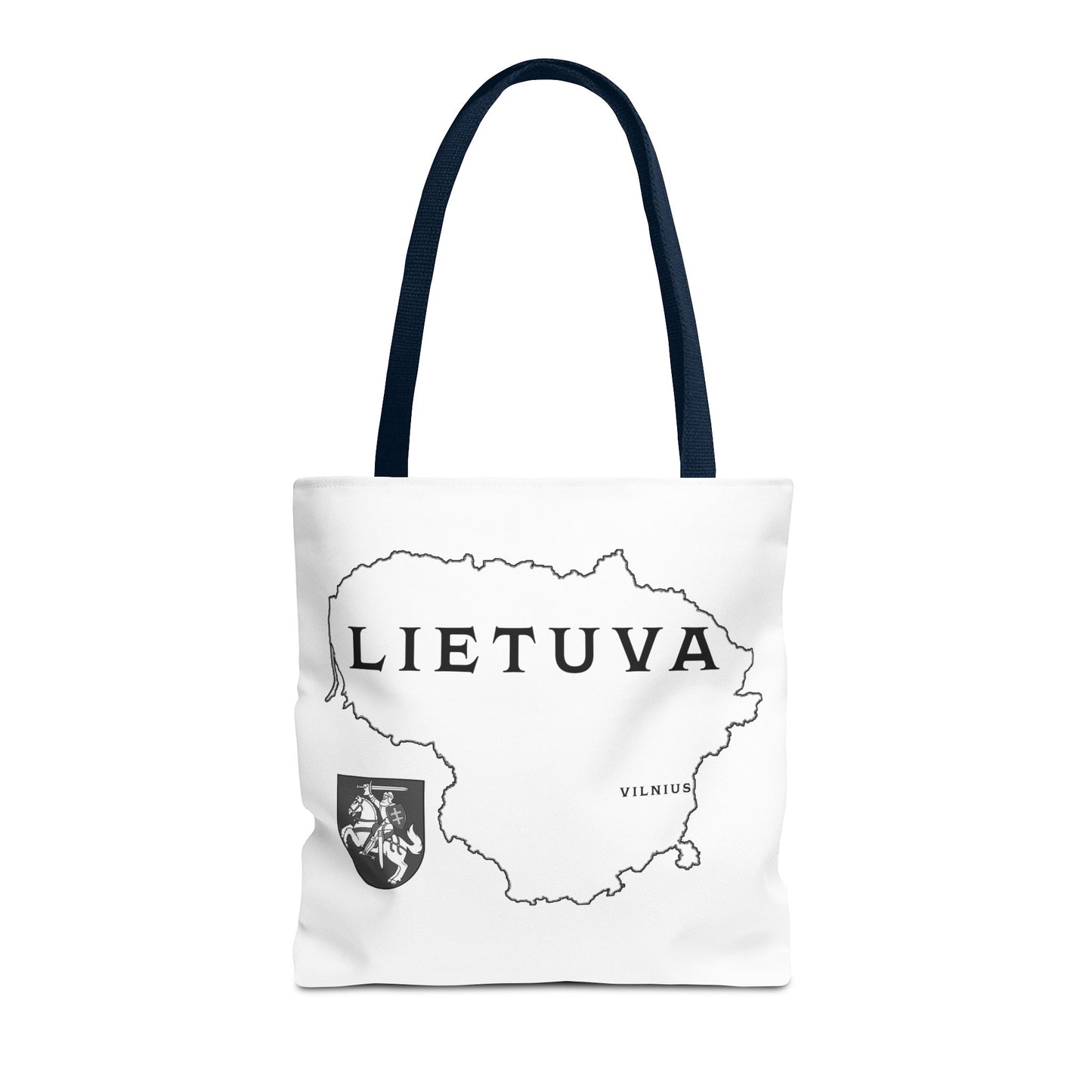 Lietuva Map Tote Bag - Stylish Travel Bag for Lithuanian Pride