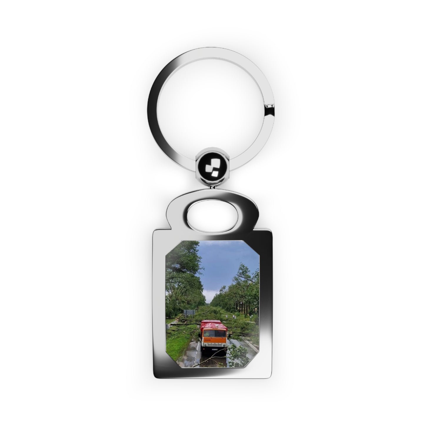 Lucky True Rectangle Photo Keyring